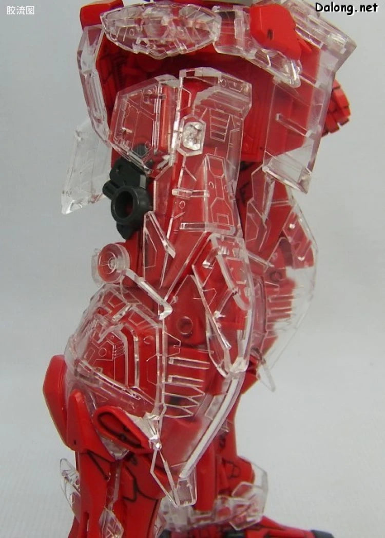 Bandai MG 1/100 MBF-P02Kai Gundam Astray Red Frame Kai with Special Clear Armor Parts