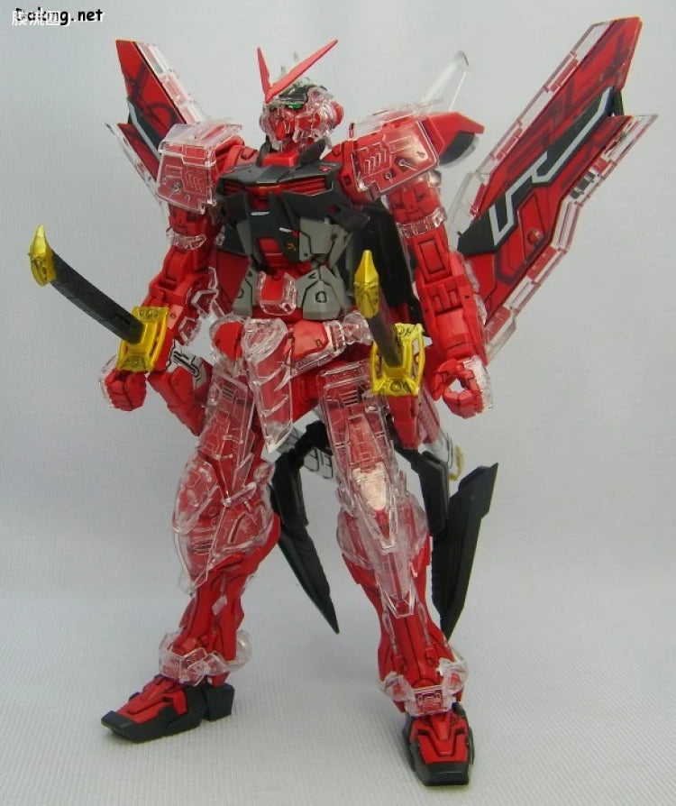 Bandai MG 1/100 MBF-P02Kai Gundam Astray Red Frame Kai with Special Clear Armor Parts