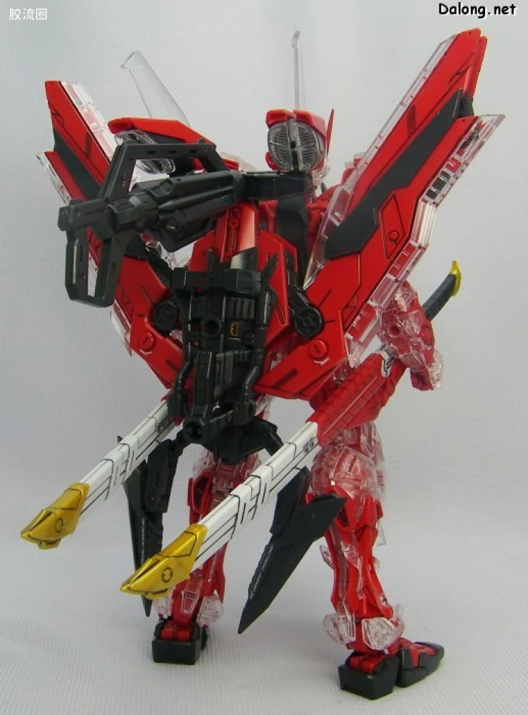Bandai MG 1/100 MBF-P02Kai Gundam Astray Red Frame Kai with Special Clear Armor Parts