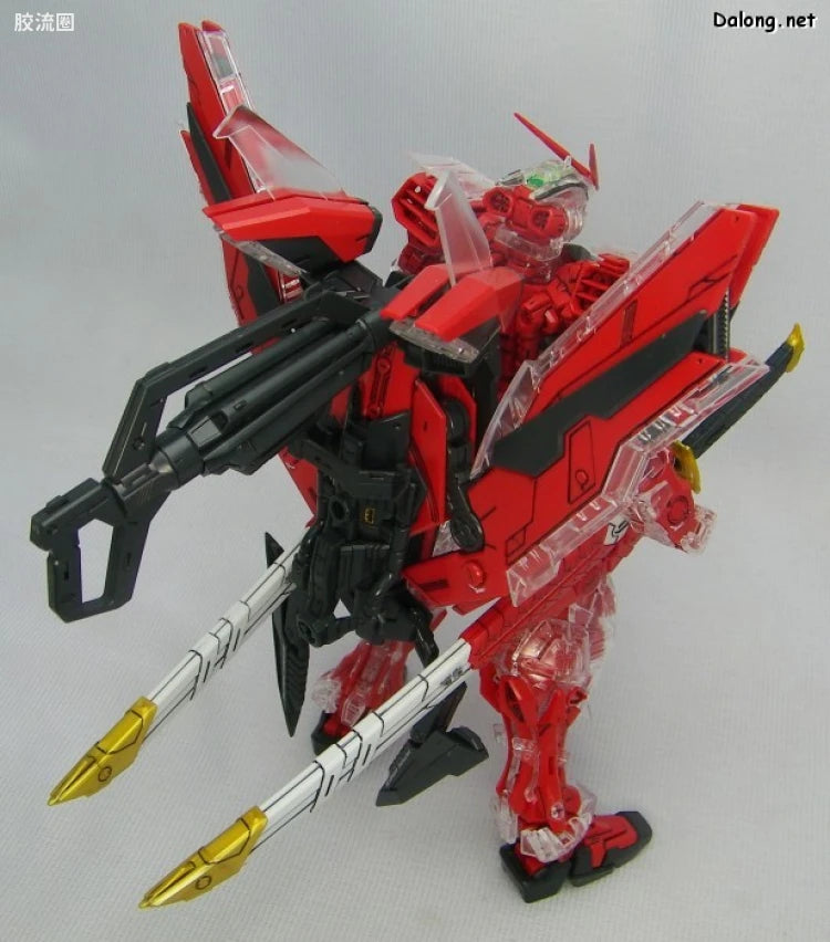 Bandai MG 1/100 MBF-P02Kai Gundam Astray Red Frame Kai with Special Clear Armor Parts