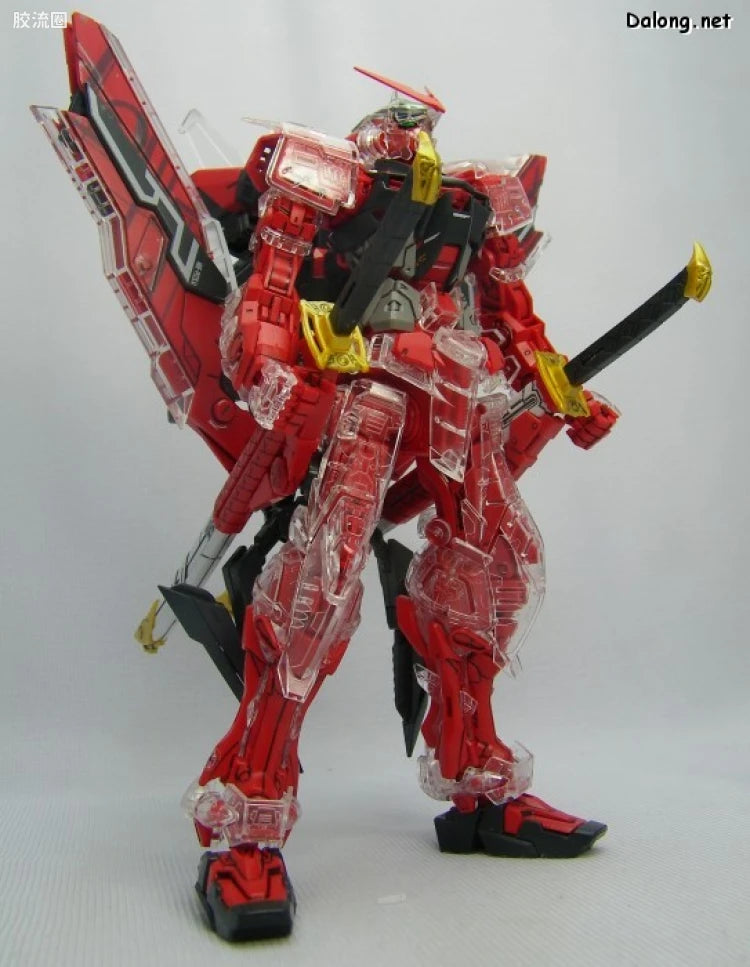 Bandai MG 1/100 MBF-P02Kai Gundam Astray Red Frame Kai with Special Clear Armor Parts