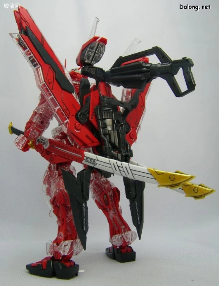 Bandai MG 1/100 MBF-P02Kai Gundam Astray Red Frame Kai with Special Clear Armor Parts