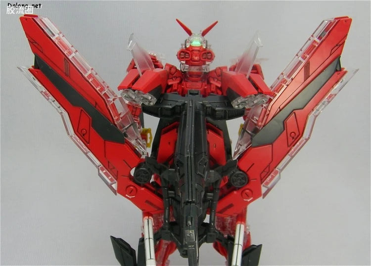 Bandai MG 1/100 MBF-P02Kai Gundam Astray Red Frame Kai with Special Clear Armor Parts