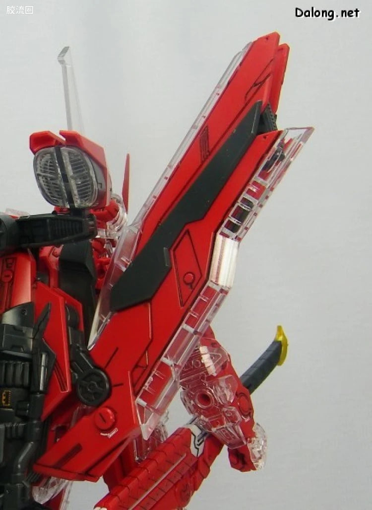 Bandai MG 1/100 MBF-P02Kai Gundam Astray Red Frame Kai with Special Clear Armor Parts