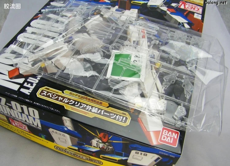 Bandai MG 1/100 MSZ-010 ZZ Gundam with Special Clear Armor Parts
