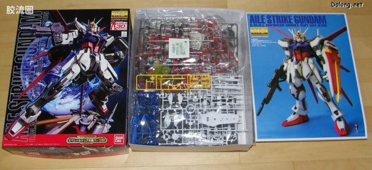 Bandai MG 1/100 GAT-X105+AQM/E-X01 Aile Strike Gundam with Special Clear Armor Parts