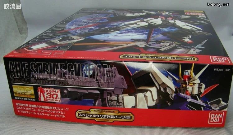 Bandai MG 1/100 GAT-X105+AQM/E-X01 Aile Strike Gundam with Special Clear Armor Parts