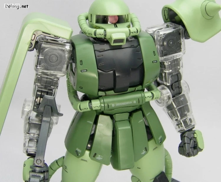 MG 1/100 MS-06J Zaku II Ver.2.0 with Special Clear Armor Parts