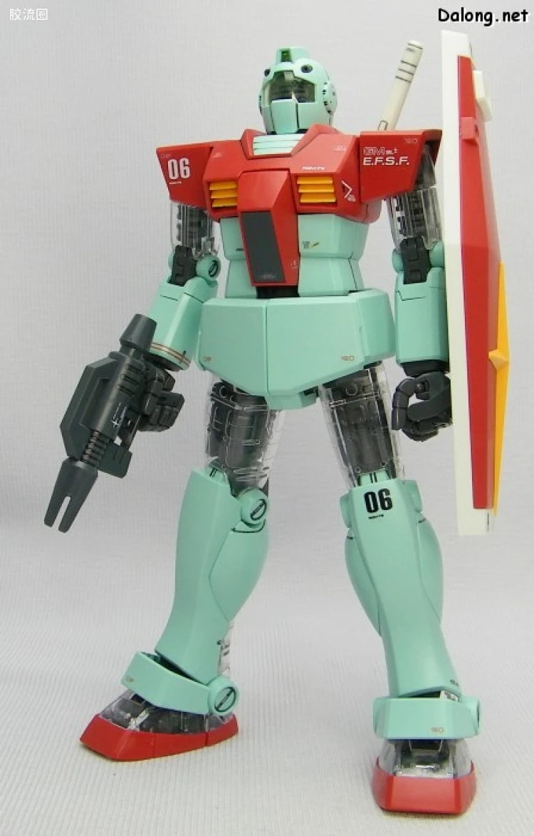 MG 1/100 RGM-79 GM Ver.2.0 with Special Clear Armor Parts