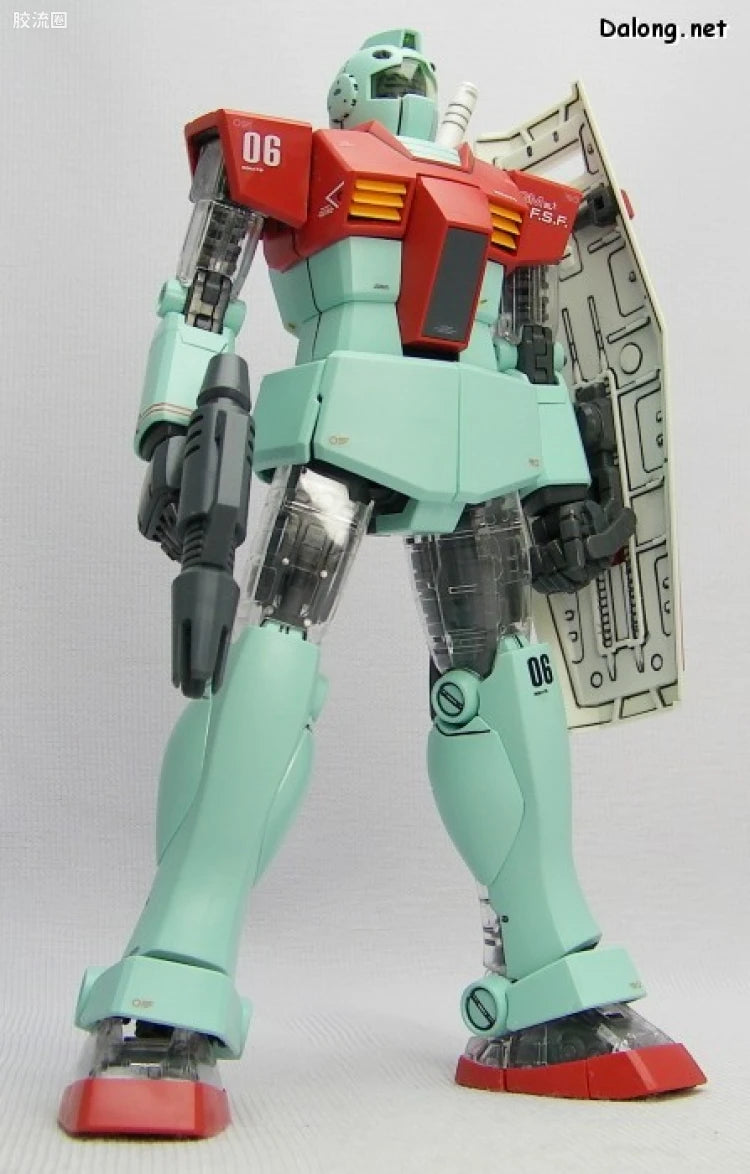 MG 1/100 RGM-79 GM Ver.2.0 with Special Clear Armor Parts