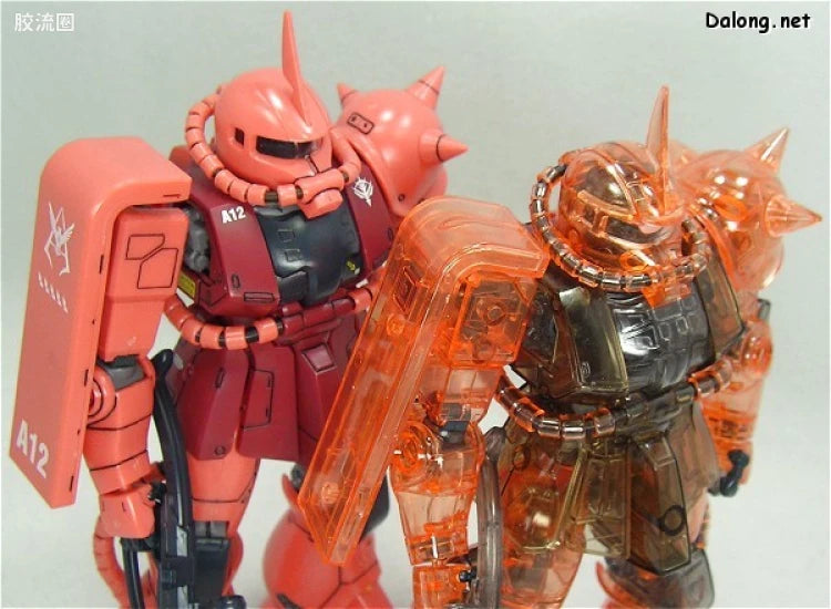 MG 1/100 MS-06S Zaku II (Char Aznable Custom) Crystal Version
