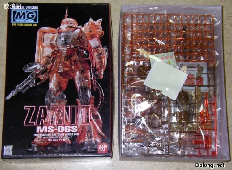 MG 1/100 MS-06S Zaku II (Char Aznable Custom) Crystal Version