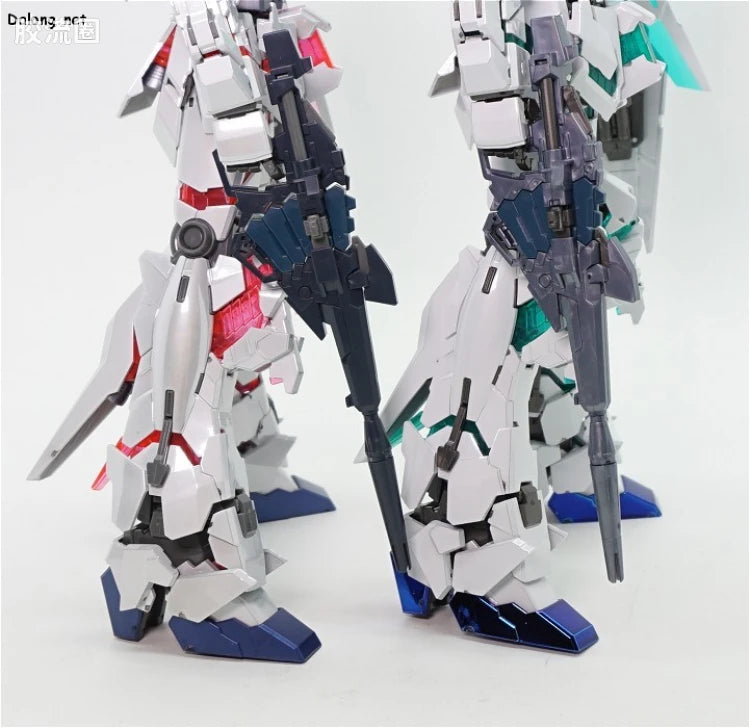 MG 1/100 Unicorn Gundam (Red / Green Twin Frame Edition) Titanium Finish