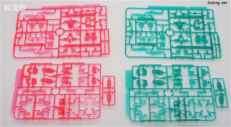 MG 1/100 Unicorn Gundam (Red / Green Twin Frame Edition) Titanium Finish