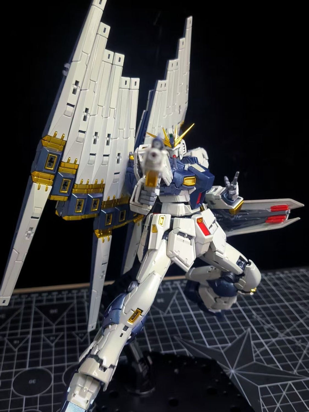 Gaogao RG Nu Gundam Electricoating With Two Funnel Set