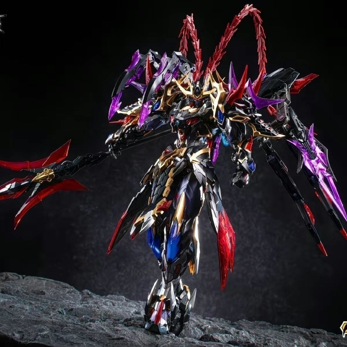 Motor Nuclear Legend of Star General Yaoguang Palace Po Jun Xing Jun Lu Bu 1/72 Alloy Figure