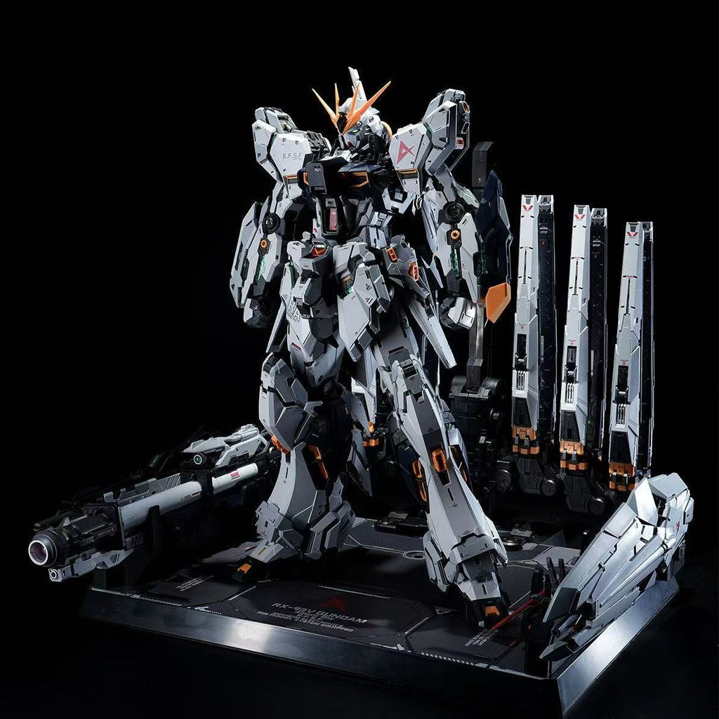 Dragon Tiger 1/100 Nu Gundam Full Set with LED Head