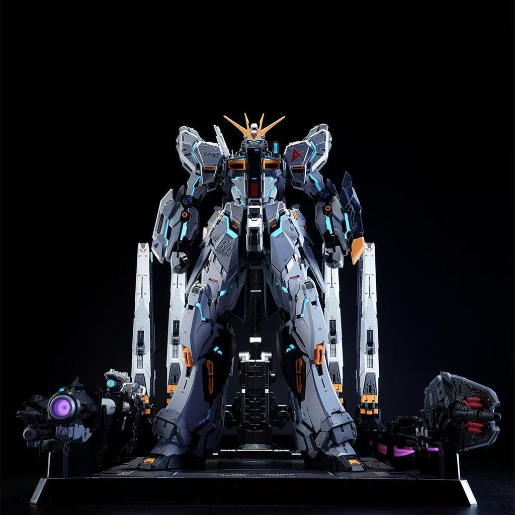 Dragon Tiger 1/100 Nu Gundam Full Set with LED Head
