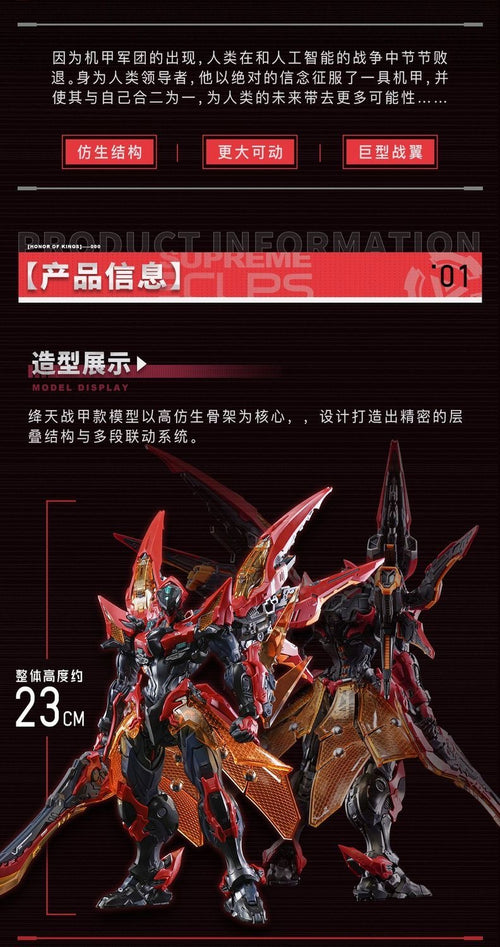 AniMester Nuclear Gold Rebuild Series Kai Crimson Sky Battle Armor Model Kit